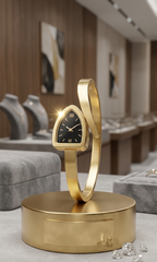 Modernist Gold Bangle Watch