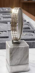 Geometric Elegance The Quad-Link Bangle