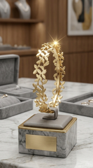 Golden Flora: The Laurel Vine Bangle