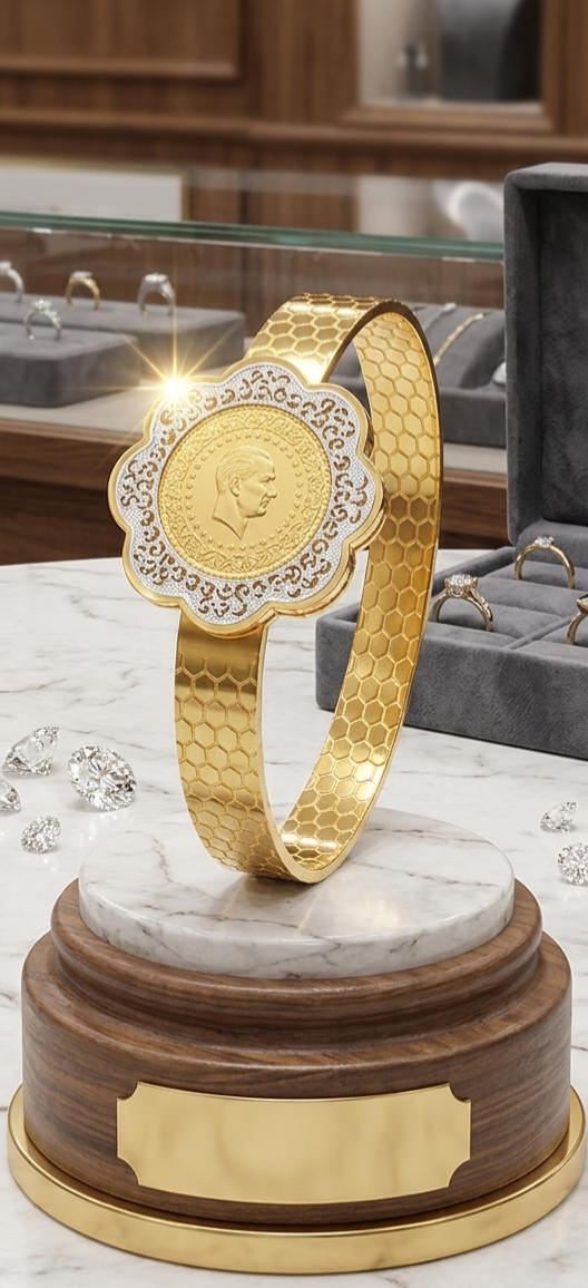 Heritage & Honeycomb: The Commemorative  Coin Bangle